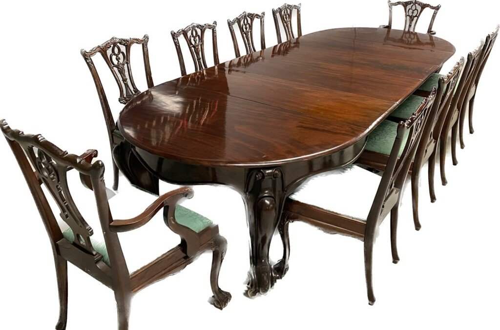 11ft RARE 18311901 Antique Grand William IV Cuban mahogany Sabre leg